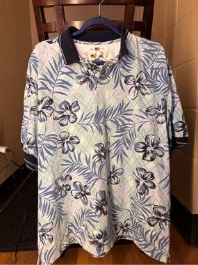 Vintage 90s Skins Game Golf Polo Shirt Men’s Large Made in USA Hawaii Print